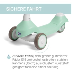 Scooter Evolutiv Chicco 2-in-1, 20 kg, Lenkbar, Gummierte Rade - Img 5