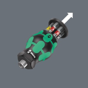 Screwdriver Wera Kraftform Kompakt Stubby 1, 6 piese, cu bituri, 65 mm - Img 2