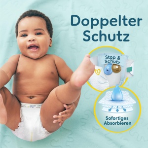 Scutece Pampers Premium Protection, Marimea 2, 4-8 kg, 10 bucati, cu servetele umede - Img 4