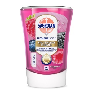 Seif de mana Sagrotan No-Touch Wildbeeren, 5 x 250 ml, cu aroma fructata - Img 2