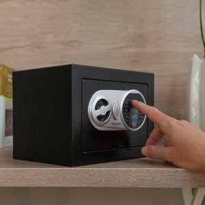 Seif electronic InnovaGoods, din otel ranforsat, sistem de siguranta dublu, compact - Img 6