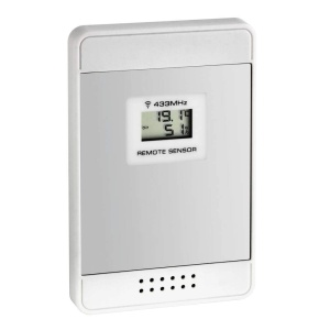 Sender termohigrometric TFA Dostmann 30.3209.02, alb, wireless, pentru statie meteo