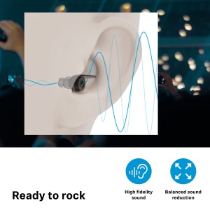 Sennheiser SoundCasti de protectie auditiva Protex - Protectie auditiva reutilizabila cu doua filtre active alternative - Sunet de inalta fidelitate la un volum sigur - Negru - Img 2