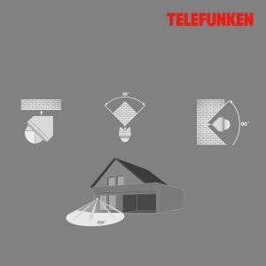 Senzor de miscare Telefunken, 200, raza 12m, IP44, alb - Img 3