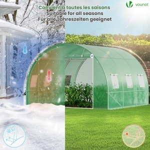 Sera VOUNOT 3x3x2m cu Cadru din Otel, 9m, 6 Feronerie - Img 3