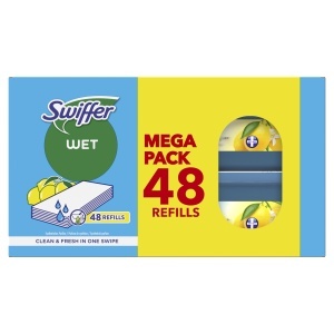 Servetele umede Swiffer pentru mop, 48 bucati, putere de curatare ridicata