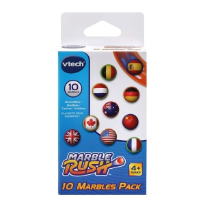 Set 10 Bile VTech Marble Rush cu Steaguri de Tara, Compatibile cu Toate Seturile