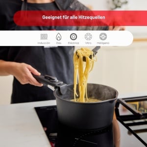 Set 10 Piese Bergner - Oale si Tigai cu Antiaderent Negru, Inclusiv Capace si Utensile - Img 4