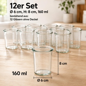 Set 12 Borcane pentru Dulciuri APS 82371, 160 ml, 6 cm, Inaltime 8 cm - Img 2