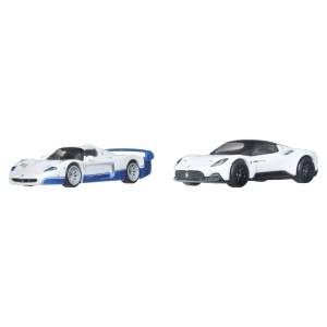 Set 2 Masini Die-Cast Hot Wheels Premium Maserati MC12 si MC20, Metal, 164 - Img 2