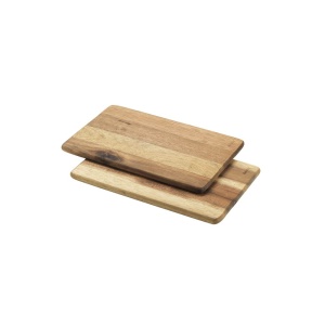 Set 2 Platouri Servire Metaltex Vesperbrett din Akazie FSC, 23 x 15 cm