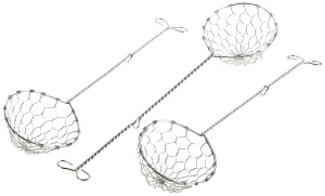 Set 3 Siebe pentru Fondue Metaltex din Otel Inoxidabil