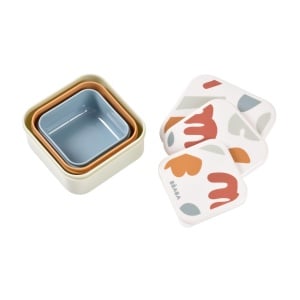 Set 3 Snackboxe Beaba, 230ml350ml500ml, Usor de Deschis, Compacte - Img 3