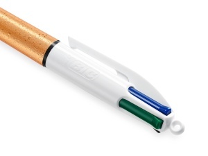 Set 3 Stilouri BIC 4 Culori Shine, Reincarcabile, Cu Accente Aurii si Argintii - Img 4