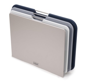 Set 3 Tavi de Taiat Joseph Joseph Nest Gri cu Suport Compact