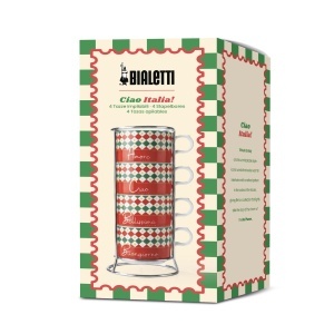 Set 4 Cani Cappuccino Bialetti, Porcelain, 160 ml, Design Italian - Img 2