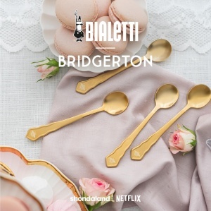 Set 4 Linguri Aurii Bialetti Bridgerton, Design Elegant din Otel Inoxidabil - Img 4