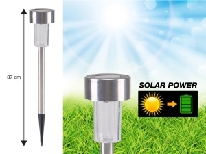 Set 5 lampi solare BEPER P207OUT004 LED pentru exterior IP44 37 cm otel - Img 3