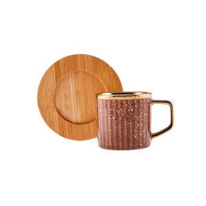 Set 6 Cesti Cafea Karaca Bambus 90 ml cu Suport pentru Cafea Turceasca - Img 8