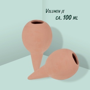 Set 6 Ghiulele de Udat Relaxdays pentru Plante de Interior si Exterior, 11.5 x 6 cm, Terracotta - Img 3