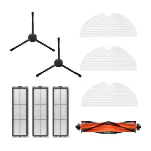 Set Accesorii Aspirator Robot Dreame D9 ProD9 MaxL10 Pro - 1x Perie Principala, 2x Perii Laterale, 3x Filtre, 3x Lavete
