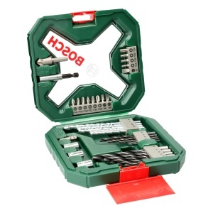 Set accesorii Bosch X-Line, 34 piese, pentru lemn, metal si zidarie, cu valiza organizatoare