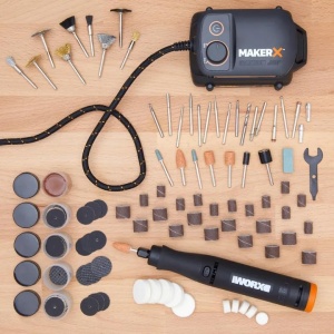 Set accesorii pentru unelte rotative WORX Maker X WA7208, 200 piese - Img 3