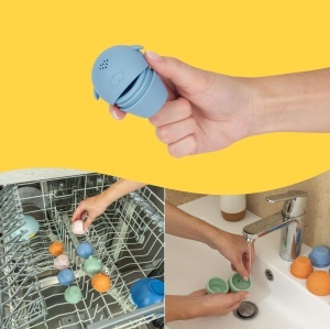 Set Badespielzeug Badabulle din Silicon, 4 Piese, Sigur si Usor de Curatat - Img 4