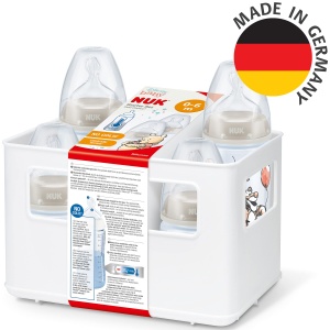 Set biberoane NUK First Choice 0-6 luni 4 biberoane cu control temperatura anti-colici BPA-free Winnie the Pooh - Img 6