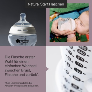 Set biberoane si suzete Tommee Tippee Natural Start 11 piese anti-colici BPA-free - Img 4