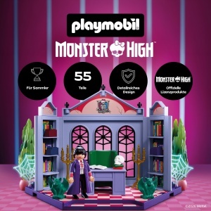 Set Birou PLAYMOBIL Monster High Bloodgood cu Detalii Gotice si Accesorii - Img 3