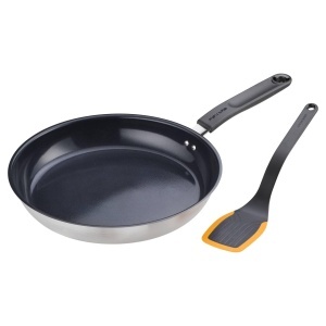 Set bucatarie Fiskars Functional Form 1075040 tigaie O 28 cm maner rezistent spatula silicon