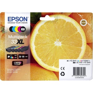 Set cartuse cerneala Epson Claria 33XL 5 culori capacitate mare pentru imprimante compatibile