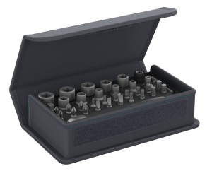Set chei cu bituri GEDORE TC 666-MU-20, 35 piese, 14, geanta textila - Img 2