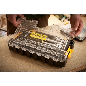 Set chei cu tuburi Stanley Fatmax 26 piese, compatibil cu sistem Pro-Stack, cutie transparenta - Img 5