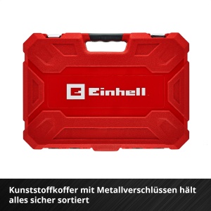 Set cliche si biti Einhell 181 piese, 370643, rosu - Img 12