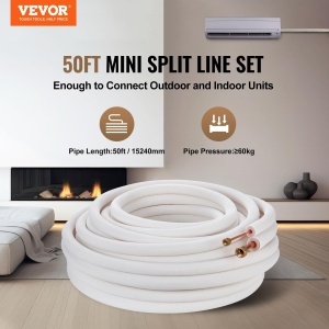 Set conducte VEVOR Mini-Split JSY-SS-SKU4 cupru 50 ft izolatie tripla - Img 2
