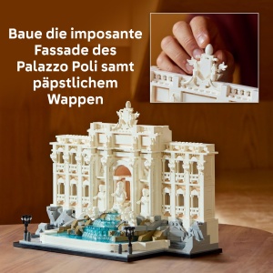 Set Constructie LEGO Architecture Trevi-Brunnen 21062, 1880 piese, model detaliat - Img 5
