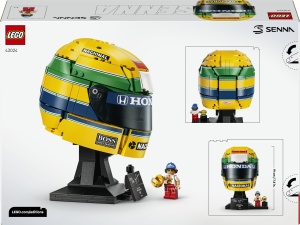Set Constructie LEGO Ayrton Senna Helm 43024, 931 piese, galben cu detalii verzi - Img 9