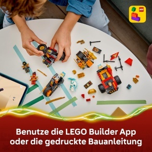 Set Constructie LEGO NINJAGO 71864 - Kais si Coles Kombi-Flitzer, 394 piese, cu 3 Minifigurine - Img 6