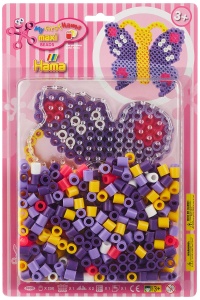 Set creativ Hama 8908 Schmetterling cu 250 perle Maxi colorate pentru copii 3