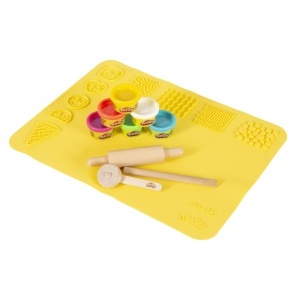 Set creativ pentru copii roba x Play-Doh - 3D-Mat, unelte din lemn FSC, 6 culori - Img 11