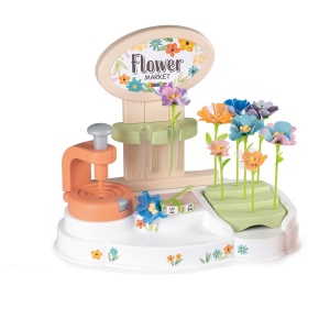 Set creativ pentru copii Smoby Flower Market, cu peste 100 accesorii, ideal de la 3 ani