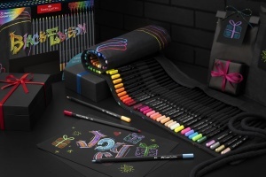 Set Creioane Colorate Faber-Castell Black Edition 72 culori, Ergonomice - Img 7