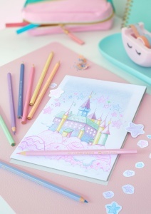 Set Creioane Colorate Faber-Castell Metallic si Pastel, 20 bucati - Img 4