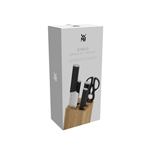 Set cutite bucatarie WMF Kineo, 6 piese, otel inoxidabil, bloc bambus - Img 14