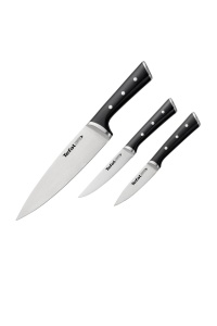 Set cutite Tefal Ice Force K2323S 3 piese otel german maner ergonomic negru - Img 2