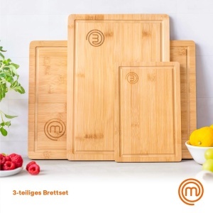 Set de 3 Tocatoare din Bambus MasterChef, 38cm x 27,5cm, 34cm x 23,5cm, 23cm x 15cm - Img 2