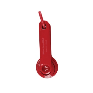 Set de 5 linguri de masurare KitchenAid, poate fi spalat in masina de spalat vase, stivuibil - rosu imperiu - Img 2