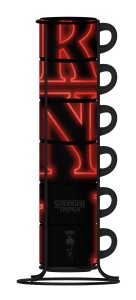 Set de 6 Espressotasse Bialetti Stranger Things, 80 ml, Negru, Glow-in-the-Dark - Img 2